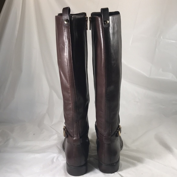 Michael Kors Arley Brown Riding Knee High Equestrian Style Chic Women’s Boots - Picture 4 of 10